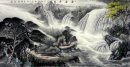 Waterfall - Lukisan Cina