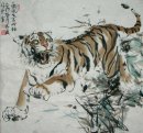 Tijger - Chinees schilderij