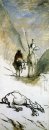 Дон Кихот Санчо Панса и мертвый мул 1867