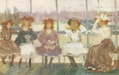 Abend auf einem Pleasure Boat 1898