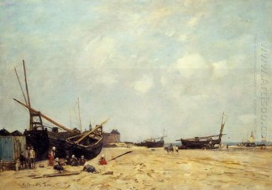 Fischerboote gestrandet und auf See 1880
