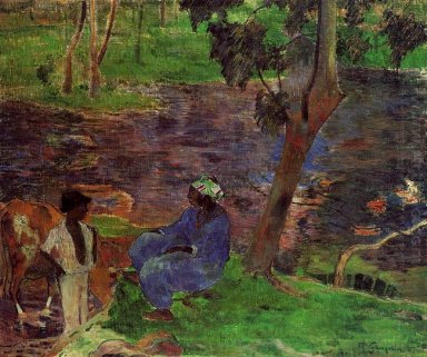 at the pond 1887