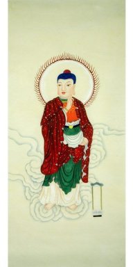 Gud av rikedom - kinesisk målning