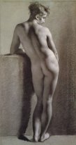 Donna nuda da dietro
