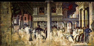 Martyrdöd och transport av kroppen Saint Christopher