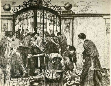 Révolte par les portes d\'un parc de 1897
