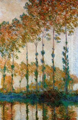 Peupliers sur les rives de l\'automne 1891 Epte