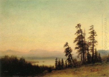 пейзаж с оленями 1876