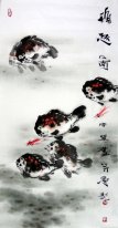 Peixes - pintura chinesa
