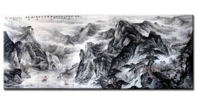 Lonely boat - Chinese Painting