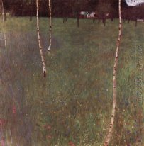 Lantgård med Björkar