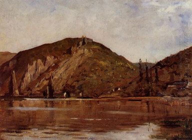 Meuse fiume Intorno Namur 1880