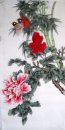 Bamboo & Birds & Flowers - Pintura Chinesa