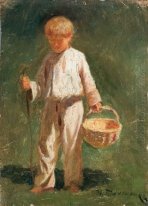 Boy with a basket
