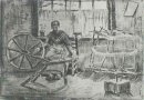 Mujer Hilado de vacilación de 1884 1