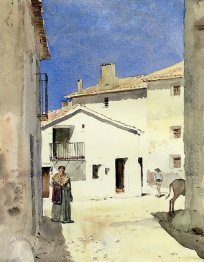 Uma rua em Denia Espanha
