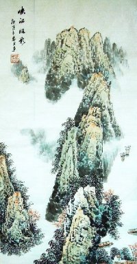 Landschaft mit Wolke - Chinesische Malerei