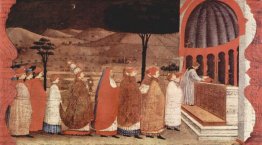 Procession Of Re prästvigdes En kyrka 1469