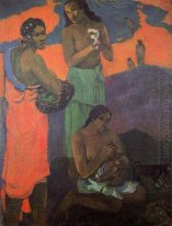 Maternità tre donne in riva al mare 1899