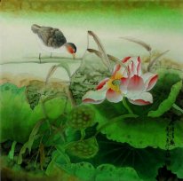 Lotus - kinesisk målning (Semi-manualen)