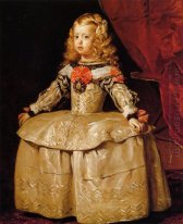 Retrato da Infanta Margarita com idades entre cinco 1,656