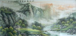 Waterfall - Pittura cinese