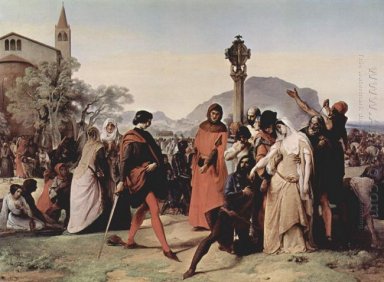 Tardes siciliana Pintura Escena Series 3 1846