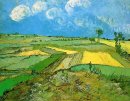 Campos de trigo en Auvers debajo del cielo nublado 1890