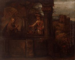 Rembrandt Kristus Dan Wanita Of Samaria 1659