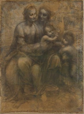 Maagd en Kind met St Anne en de Baby van St. John (Sant