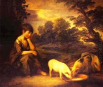 Flicka med Pigs 1782