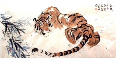 Tiger - la pintura china