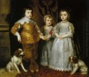 porträtt av de tre äldsta barn till Karl I