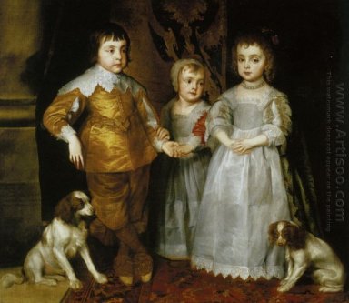 portrait des trois premiers enfants de Charles Ier