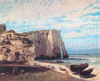 Klipporna vid Etretat efter stormen 1870