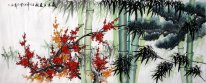 Bambu (Tiga Temannya Musim Dingin) - Lukisan Cina