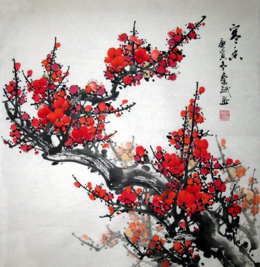 Plum Blossom - peinture chinoise