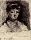 Kopf einer Frau 1886 ein