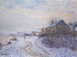 Snö Rifts Nära Seine