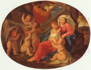 Helig familj med änglar 1630