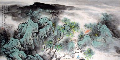 Mountains, trees - Chinese Painting