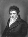 Portret gravure van Robert Fulton, steamboat innovator