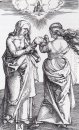 jungfrun med barnet Kristus och St Anne 1501