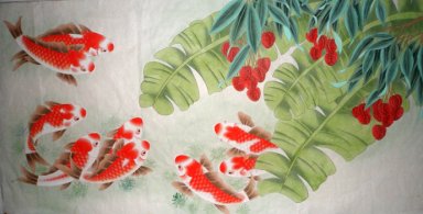 Fish & Bayberry - la pintura china