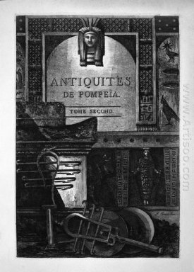 Titelpagina draagt het opschrift Antiquites De Pompeia Tome Seco