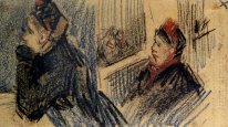 Deux femmes dans une Balcon Box 1885