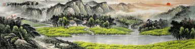 Montagnes et l\'eau - peinture chinoise