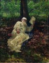 Leo Tolstoy en el bosque 1891