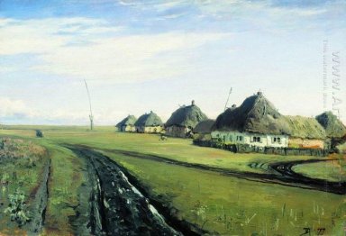 La strada nei pressi del villaggio 1877