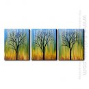 Hand-painted Oil Painting Landscape Landscape - Set of 3